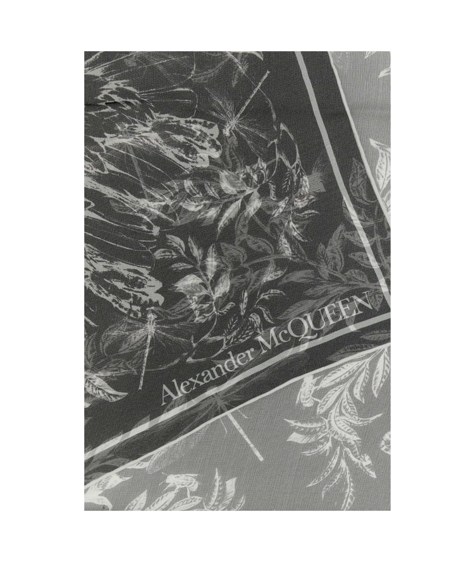 【関税&送料込】Alexander Mcqueen Printed Silk Foulard Alexander McQueen Printed Silk Foulard | italist