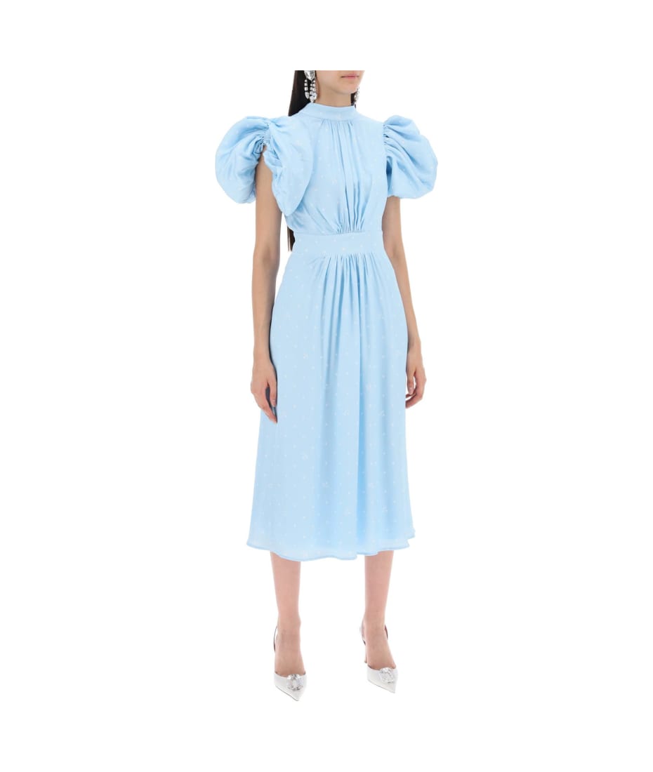 パーティードレス ROTATE polka dot midi dress with balloon sleeves 1125682961 ROTATE Birger Christensen polka dot midi dress with balloon