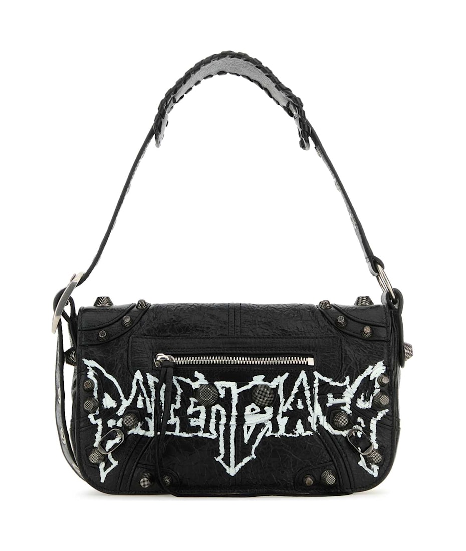 ◆BALENCIAGA NEW◆Le Cagole XS DIY メタルショルダーバッグ◆ Balenciaga Black Leather Le Cagole Xs Diy Metal Crossbody