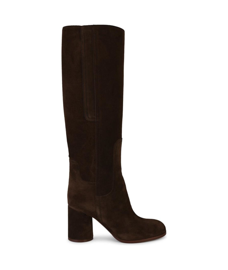 ブーツその他 Casadei Cleo' Brown Suede Boots Casadei 'cleo' Brown Suede Boots | italist