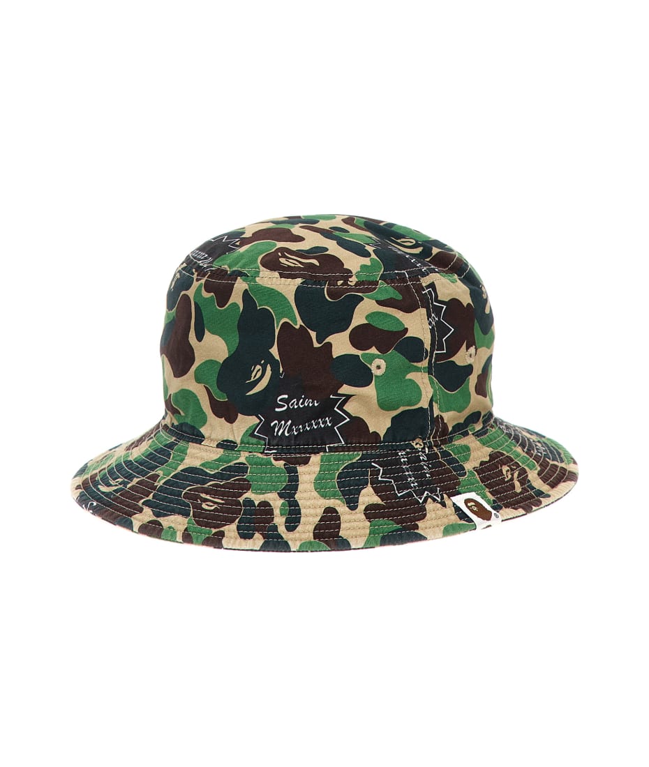 SAINT Mxxxxxx Saint Michael X A Bathing Ape Bucket Hat