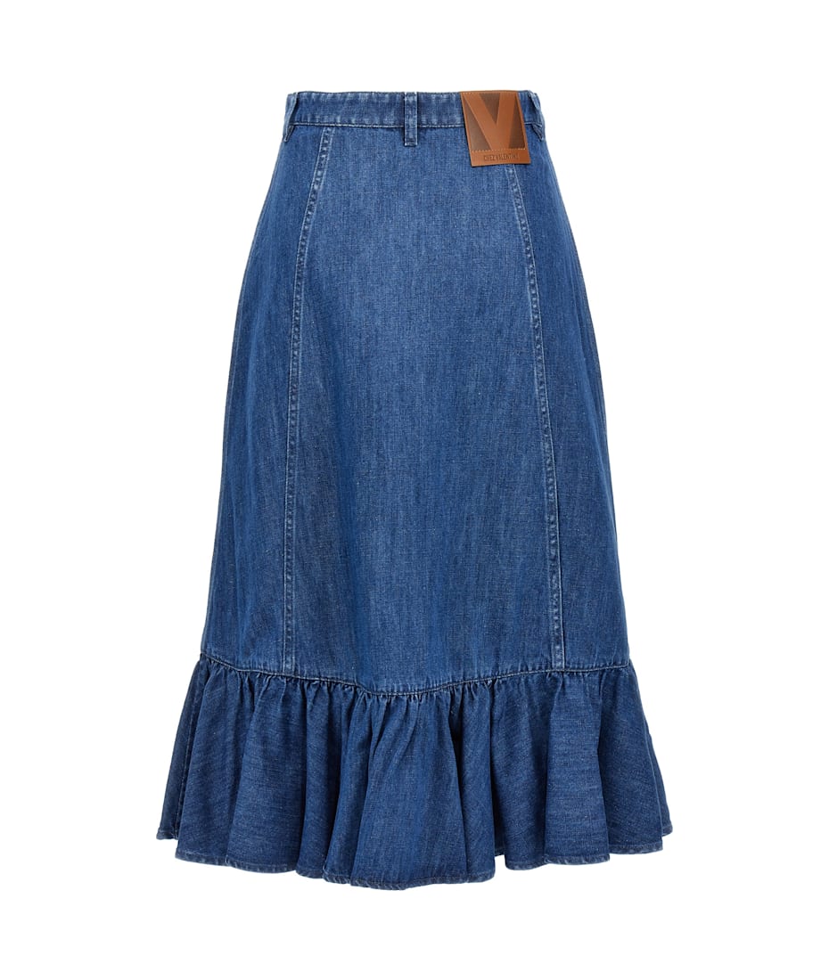 【関税＆送料込み】Valentino Garavani Denim Skirt Valentino Garavani Denim Skirt | italist