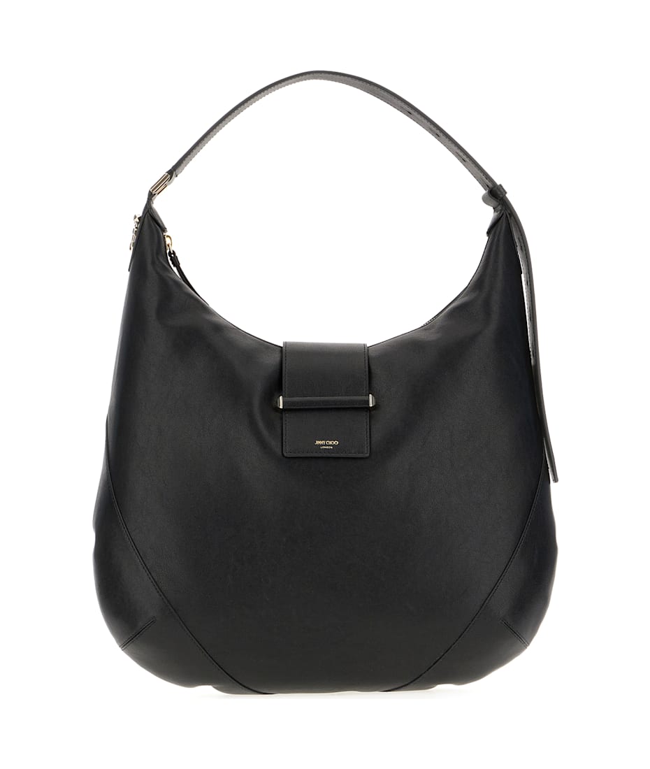 Jimmy Choo Black Leather Shoulder Bag ショルダーバッグ 通販 Jimmy Choo Black Leather Shoulder Bag ショルダーバッグ 通販