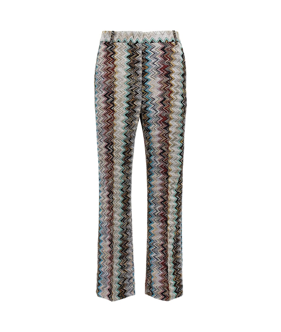 【関税込み】missoni Zig zag lame pants Missoni Zig Zag Lamé Pants | italist