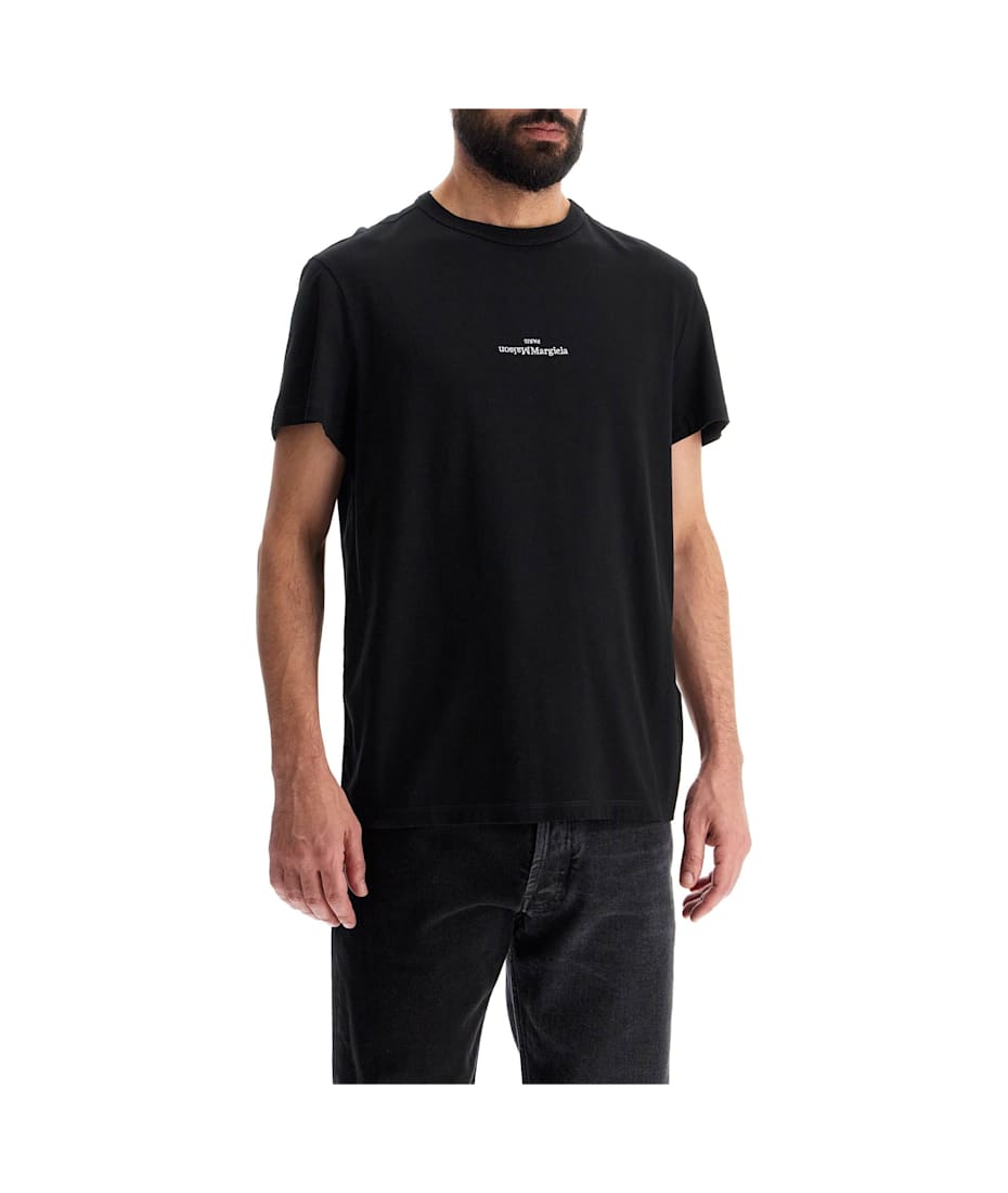 Maison Margiela:: Tシャツ:M[RESALE] Maison Margiela // Burgundy Embroidered Logo T-Shirt – VSP