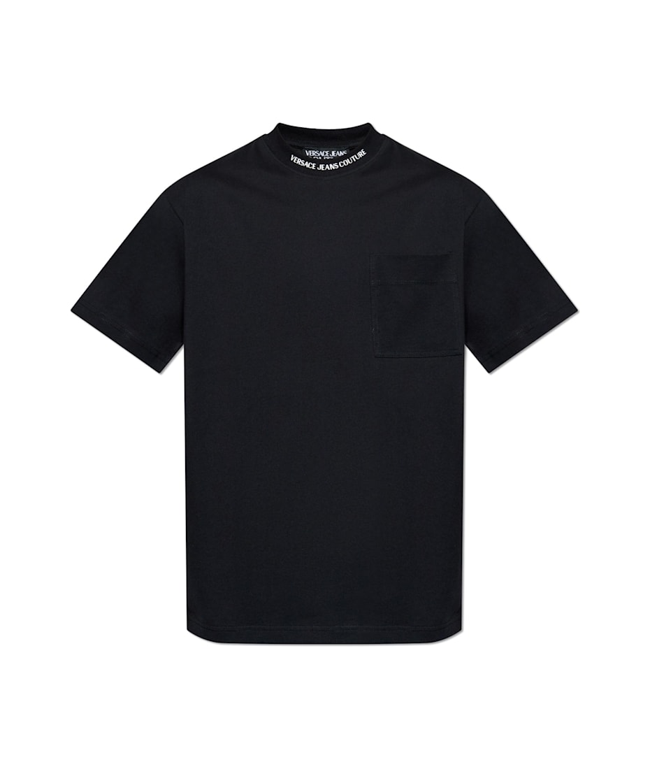 Tシャツ・カットソー VERSACE JEANS COUTURE Men T-shirt Black 78GAHE06CJ00E 899 VERSACE JEANS COUTURE | Black Men's T-shirt | YOOX
