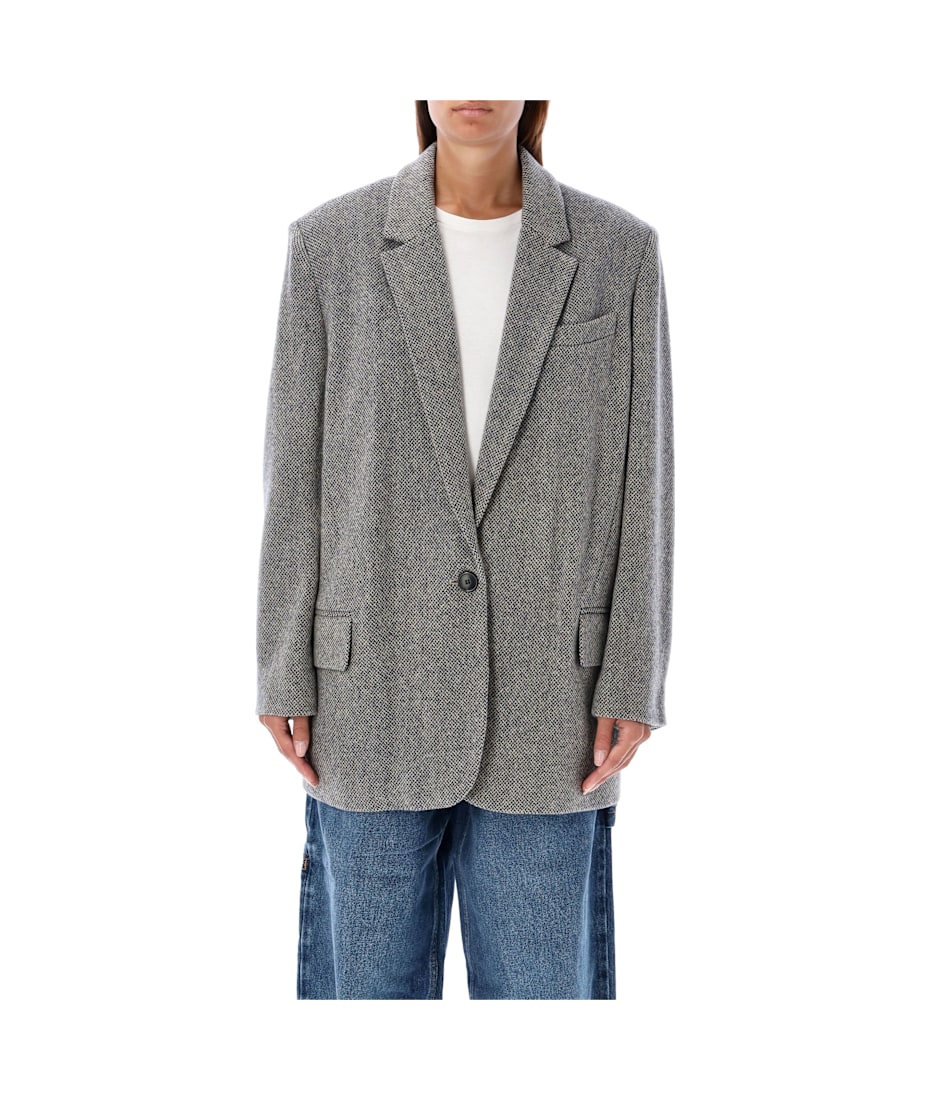 ジャケット ISABEL MARANT ETOILE Embroidered wool blend Cikaito blazer Isabel Marant Etoile Embroidered Wool Blend Cikaito Blazer