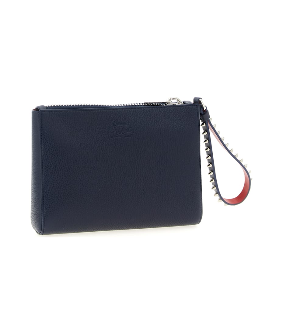 【関税込み】CHRISTIAN LOUBOUTIN CABATA' CLUTCH CHRISTIAN LOUBOUTIN Cabata studded textured-leather clutch