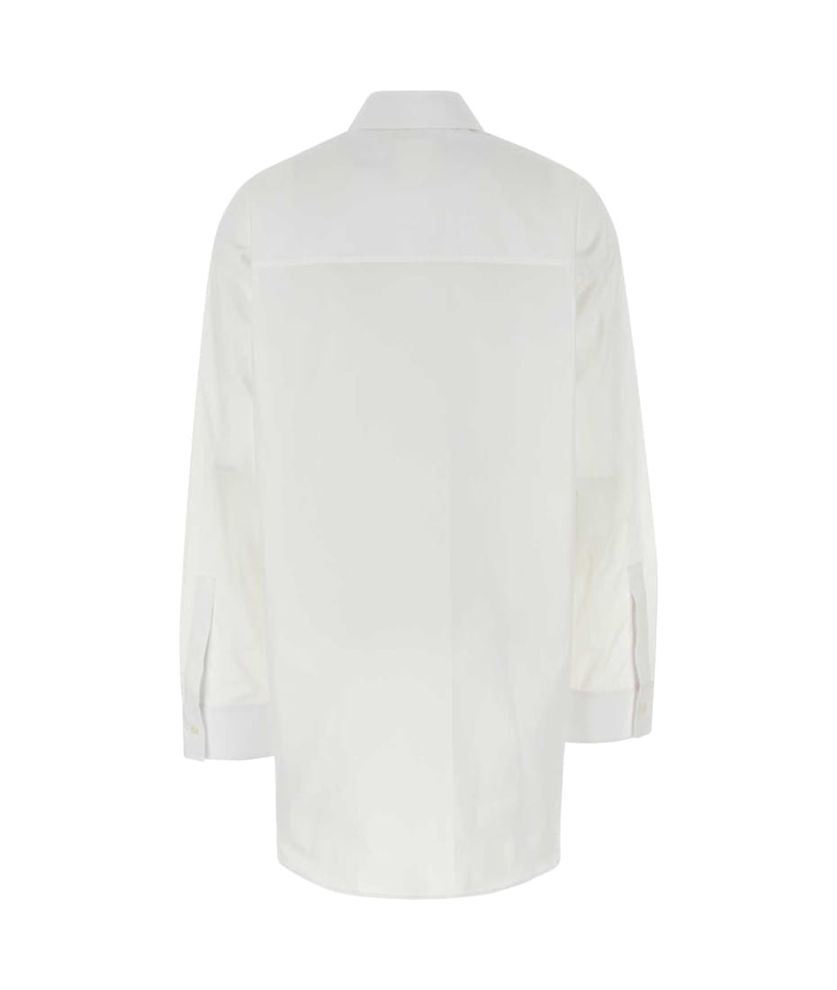 Tシャツ・カットソー GIVENCHY SS25 White poplin oversize shirt (BW61D2G1ZU 100) Givenchy White Poplin Oversize Shirt | italist