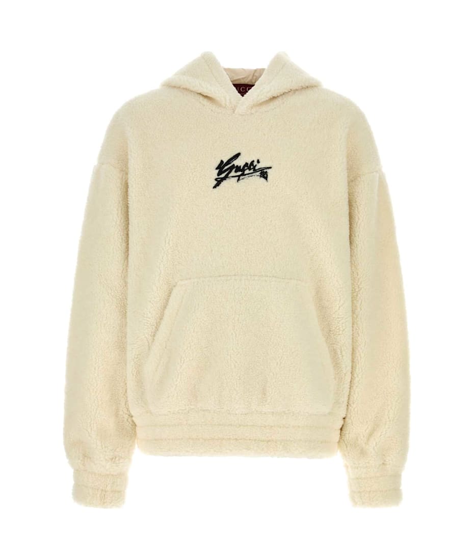 パーカー・フーディ Gucci Ivory Teddy Sweatshirt Gucci Ivory Teddy Sweatshirt | italist