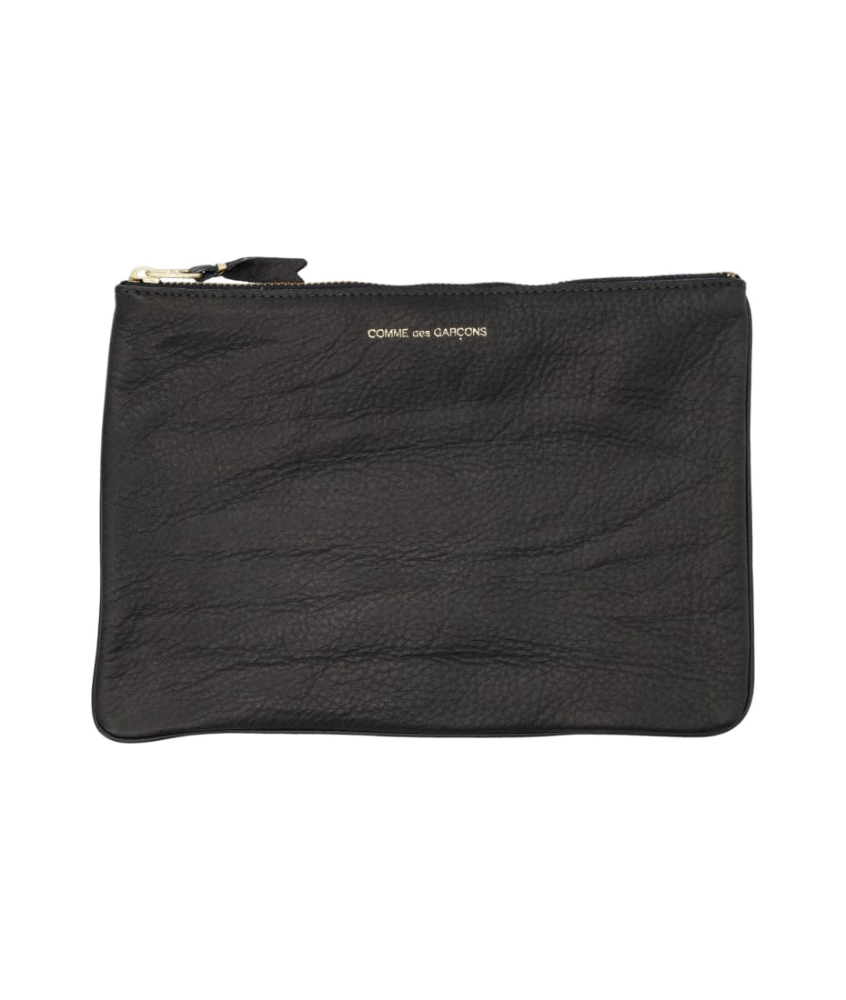 Comme des Garcons Wallet Textured Leather Pouch italist ALWAYS LIKE A SALE