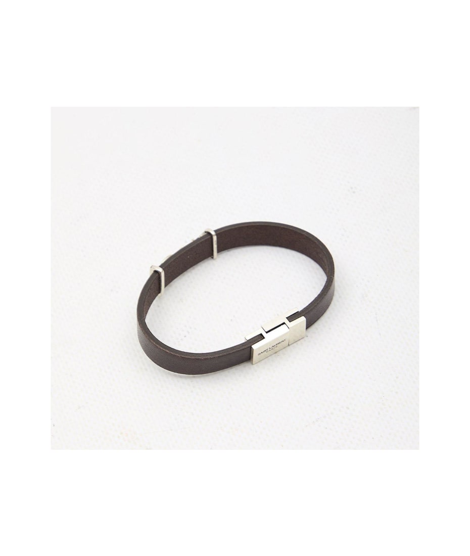 Saint Laurent Cassandre Logo Plaque Bracelet | italist