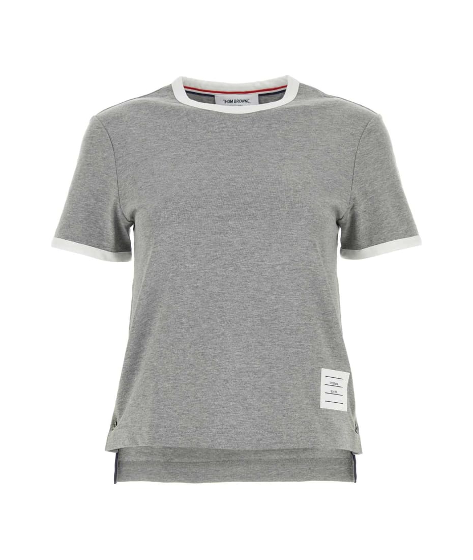 Tシャツ・カットソー Thom Browne Melange Grey Cotton T-Shirt Thom Browne Melange Grey Cotton T-Shirt for Men – LOZURI®