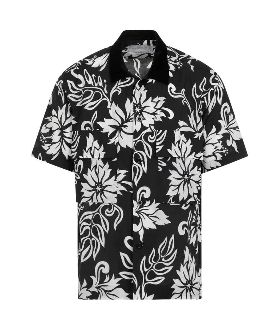 sacai 24ss Floral Print Shirt