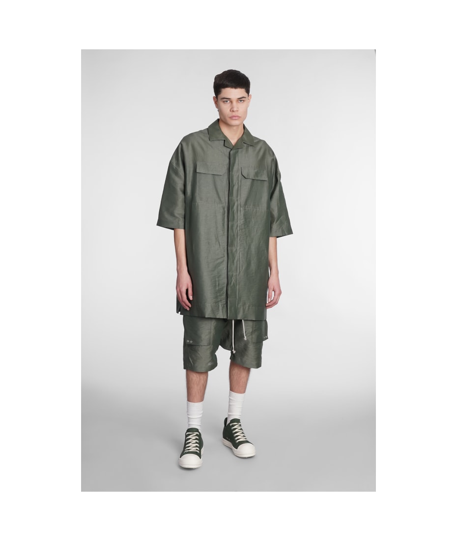 Rick Owens Cargo Pods Shorts In Green Linen | italist, ALWAYS LIKE