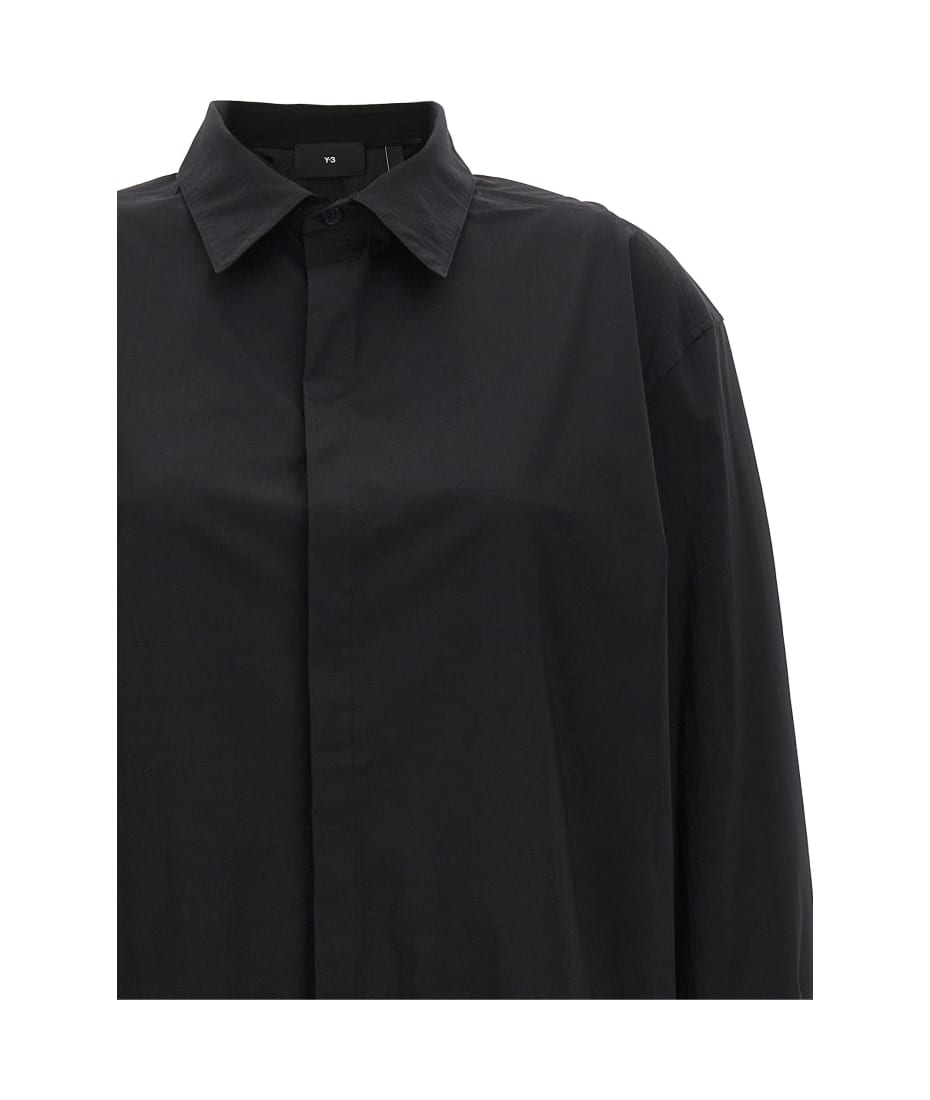 Y-3 Midi Shirt Dress - Black