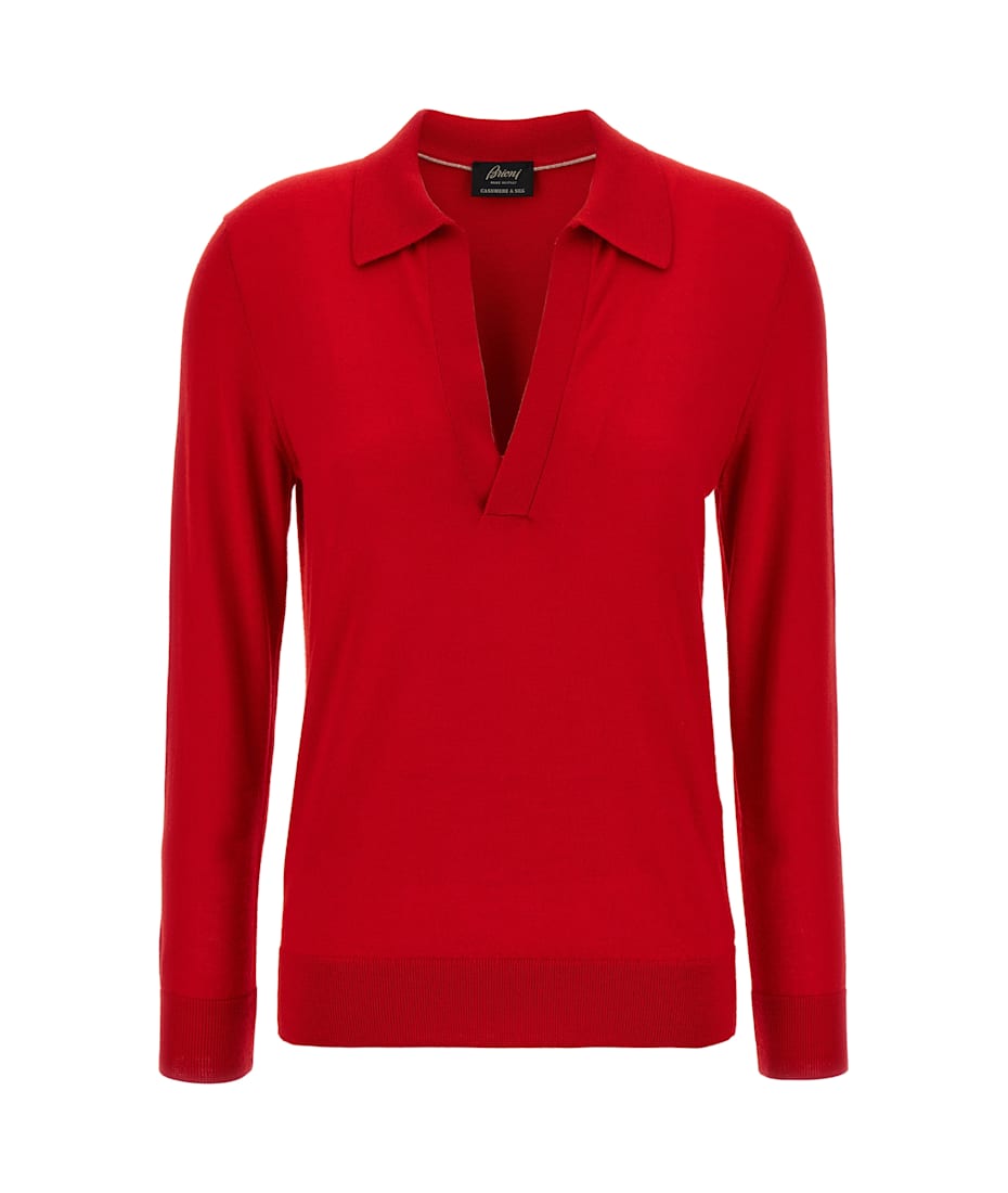 Tシャツ・カットソー Brioni Cashmere And Silk Polo Shirt Brioni Cashmere And Silk Polo Shirt | italist