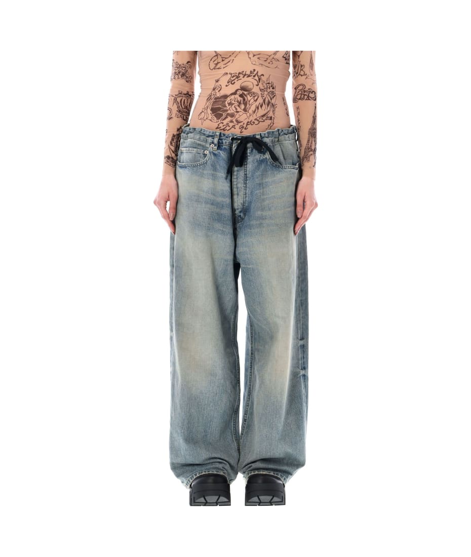 Balenciaga Oversized Baggy Jeans - LIGHT BLUE