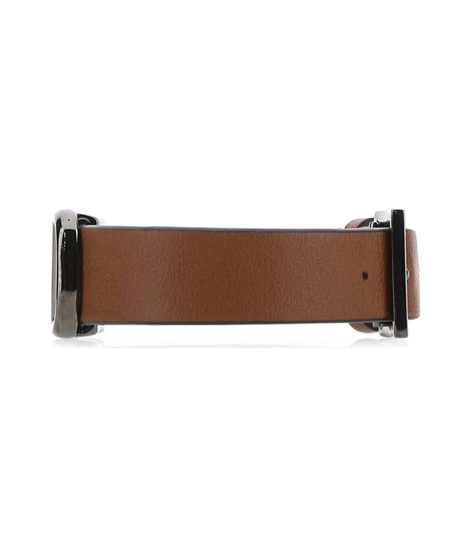 ブレスレット VALENTINO BROWN LEATHER VLOGO BRACELET Valentino Garavani Brown Leather Vlogo Bracelet | italist