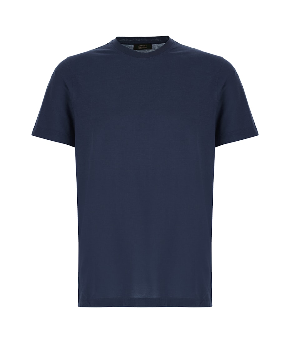 Tシャツ・カットソー ZANONE DARK BLUE COTTON T-SHIRT Zanone Navy Blue Cotton T-shirt シャツ 通販 | italist