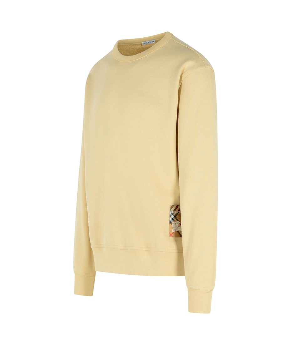 【送料&関税込】Burberry Cream Cotton Sweatshirt Burberry Cream Cotton Sweatshirt | italist