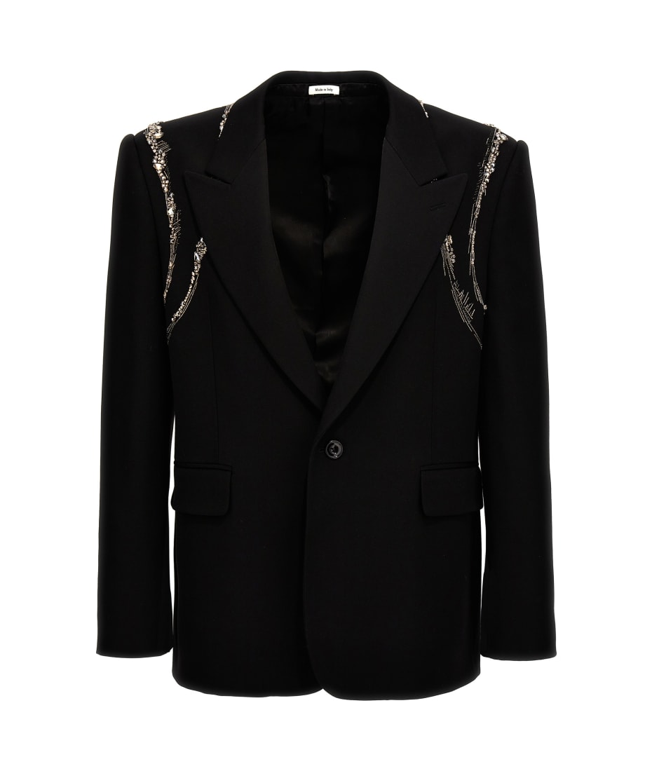 Alexander McQueen 'crystal Harness' Blazer | italist, ALWAYS