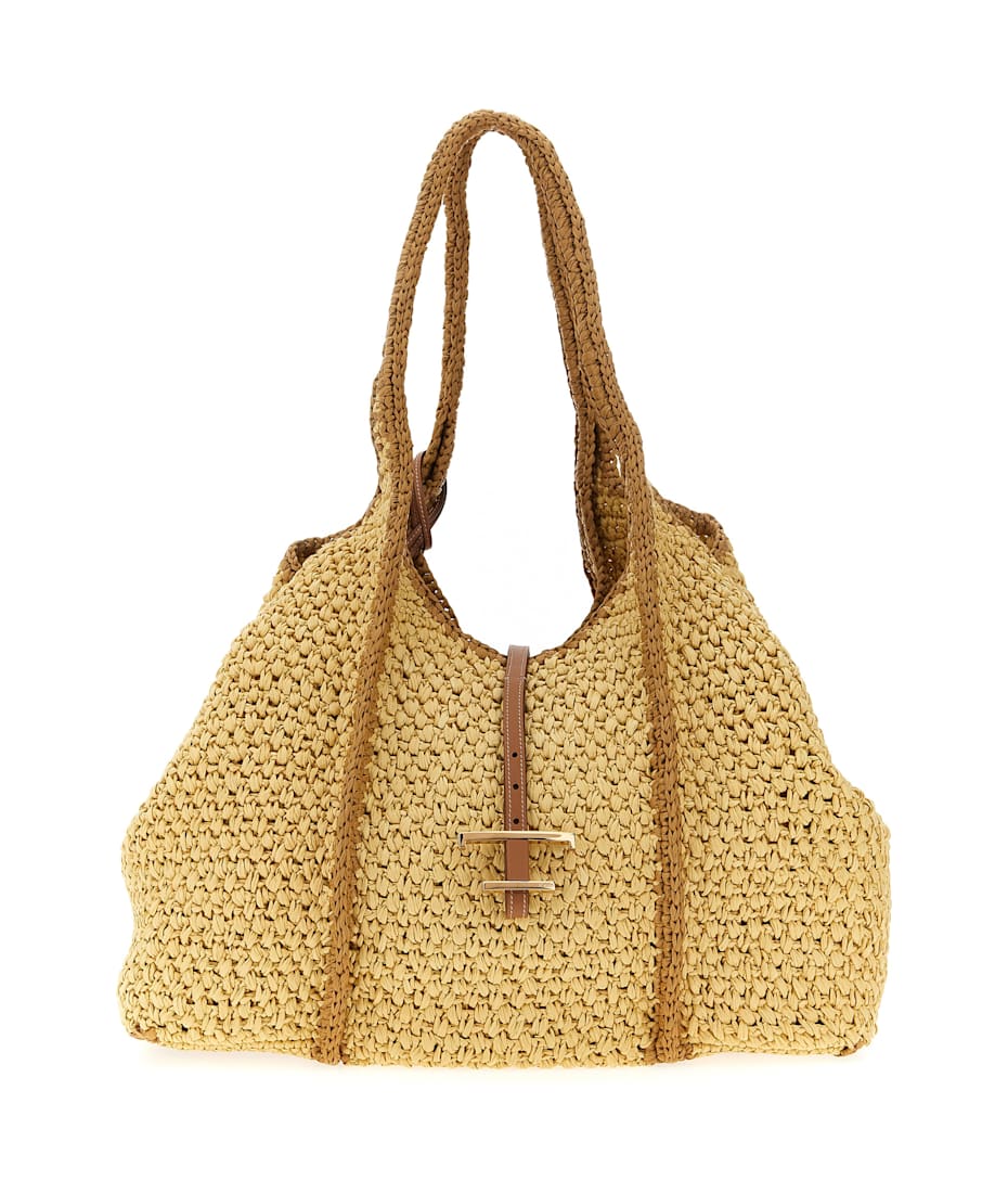 ハンドバッグ TOD'S T-TIMELESS CALF LEATHER HANDBAG LARGE Tod's T Timeless Calf Leather Handbag (Top Handle Bags