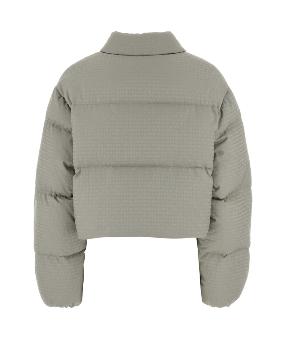 Miu Miu Grey Polyester Down Jacket | italist
