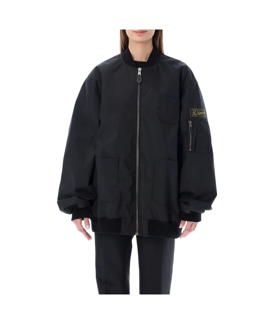 RAF SIMONS SCHOOL UNIFORM BOMBER Raf Simons Collared Bomber Jacket