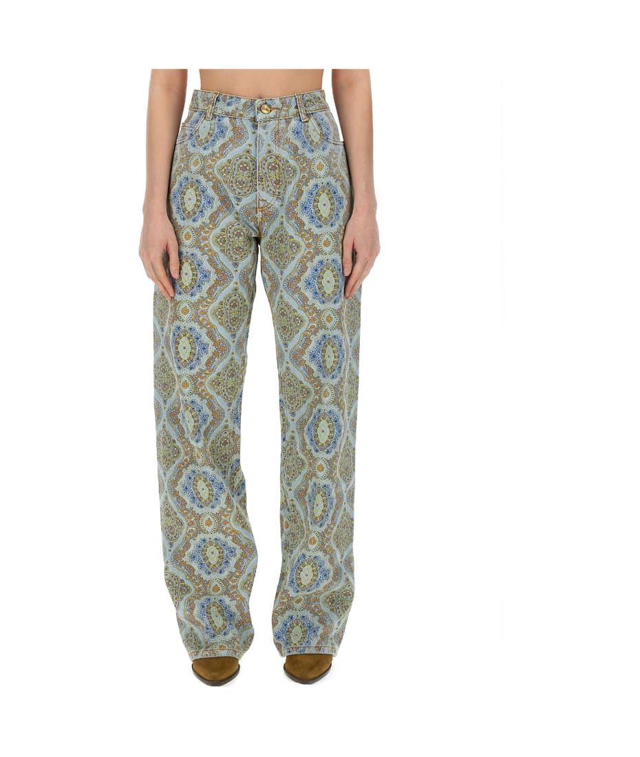 デニム・ジーパン ETRO SS24 JEANS CON STAMPA PAISLEY (WRNB0005_AD175S9000) Etro Jeans Con Stampa Paisley | italist