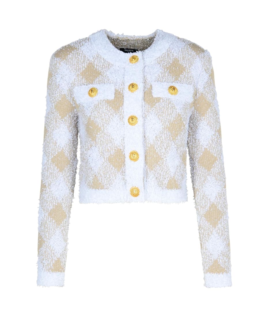 【送料&関税込】Balmain Beige Polyamide Blend Jacket Balmain Beige Polyamide Blend Jacket | italist