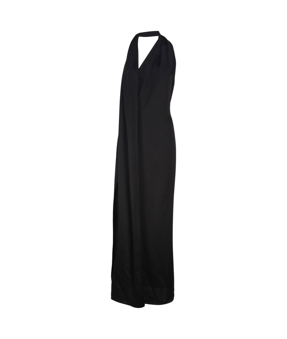 【ロエベ・LOEWE】LONG DRESS Loewe Black Satin Long Dress | italist