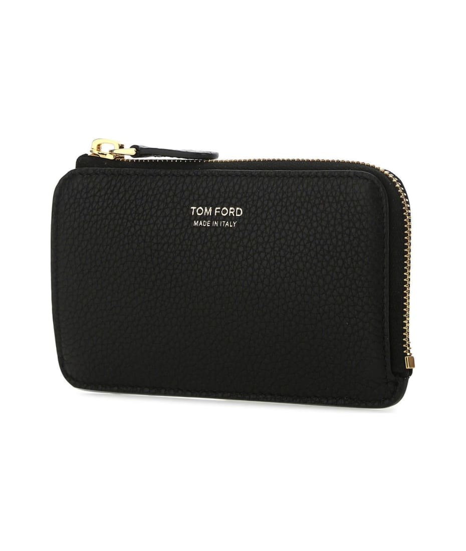 Tom Ford Black Leather Coin Purse | italist