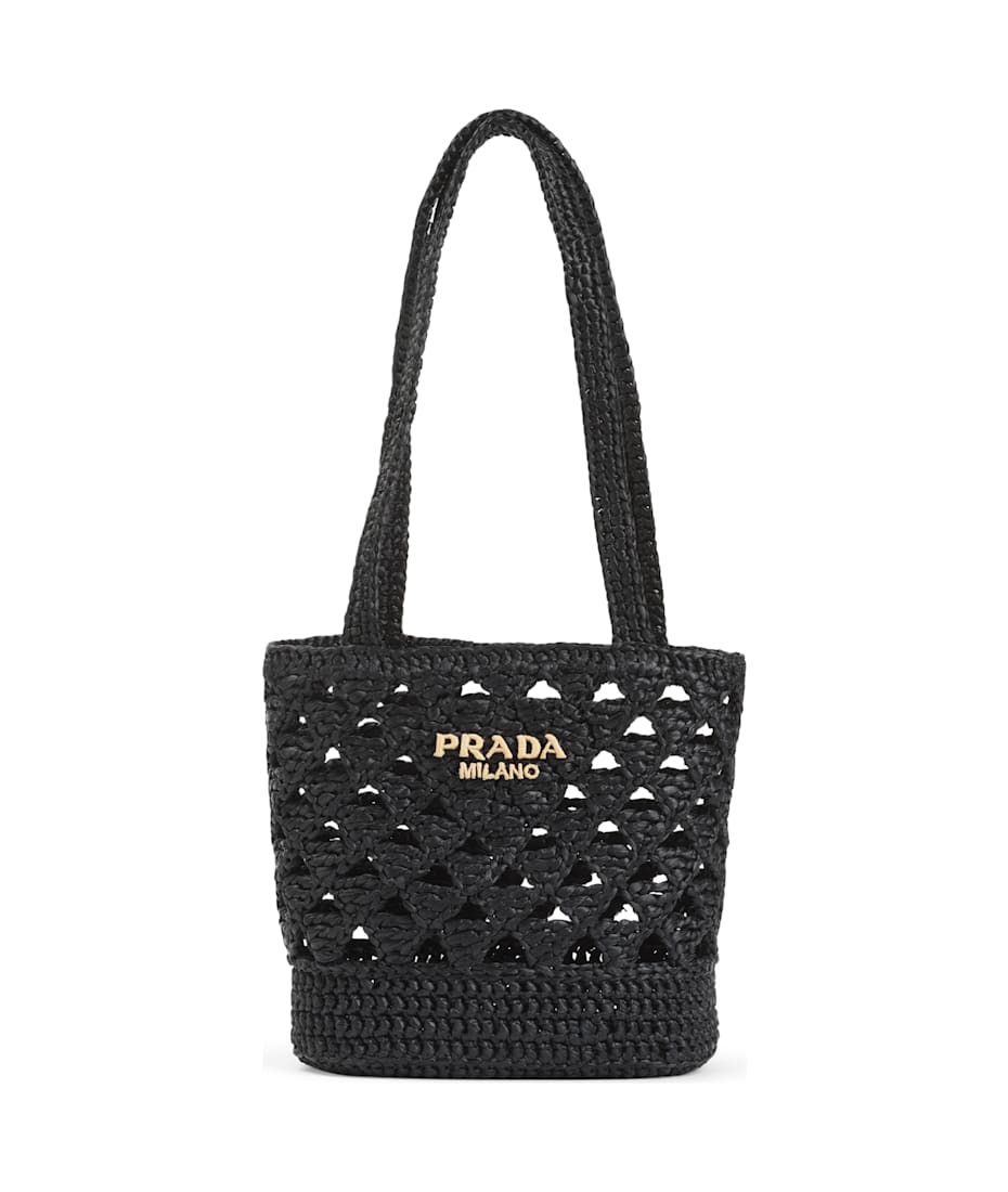 PRADA Crochet shoulder bag ★関税込 Prada Aimée large crochet shoulder bag for Women - Beige in