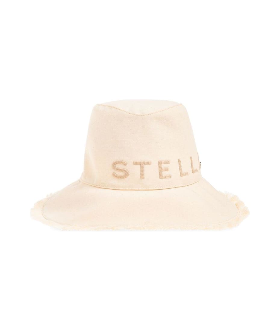 【送料&関税込】Stella McCartney Logo Embroidered Bucket Hat Reversible embroidered bucket hat in black - Stella Mc