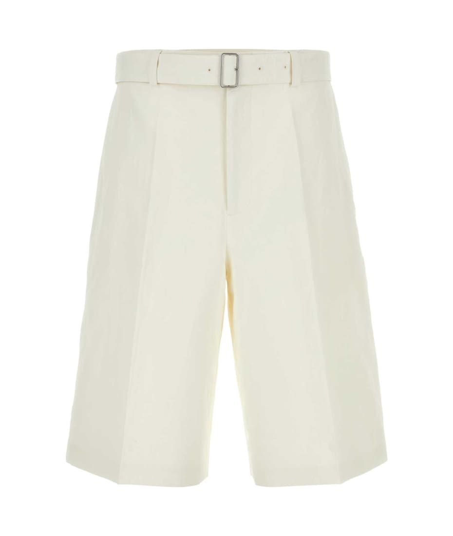 ショートパンツ Jil Sander Ivory cotton bermuda shorts Jil Sander Cotton bermuda shorts - White | JPUS663137MS246500280