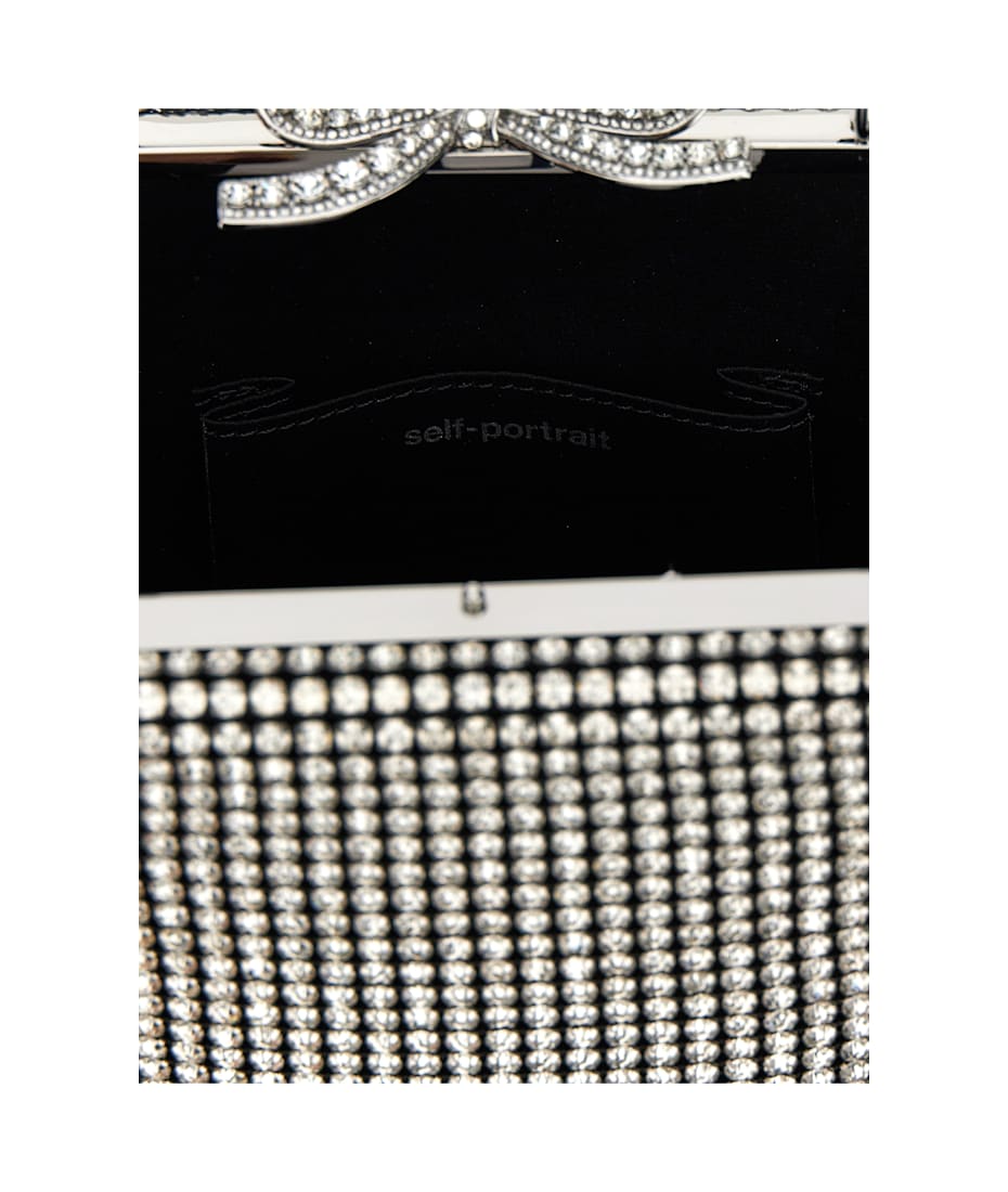 self-portrait 'silver Crystal Fishnet' Handbag | italist