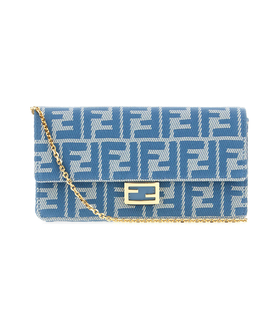 Embroidered Jacquard Baguette Wallet