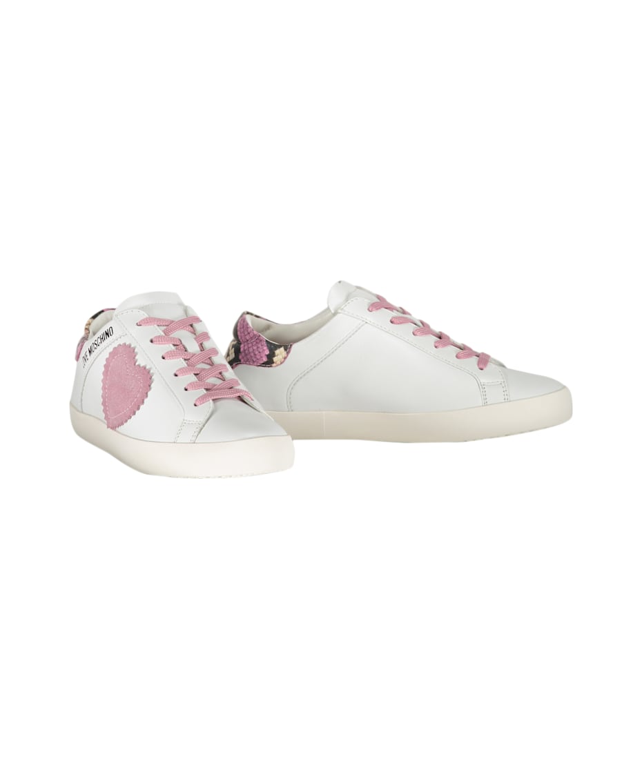 nnn1027nnn　love Love Moschino Logo Detail Leather Sneakers | italist, ALWAYS