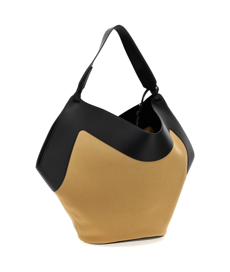 【関税込み】KHAITE Medium Lotus Tote' shopping bag Medium Lotus Tote in Black Suede – KHAITE