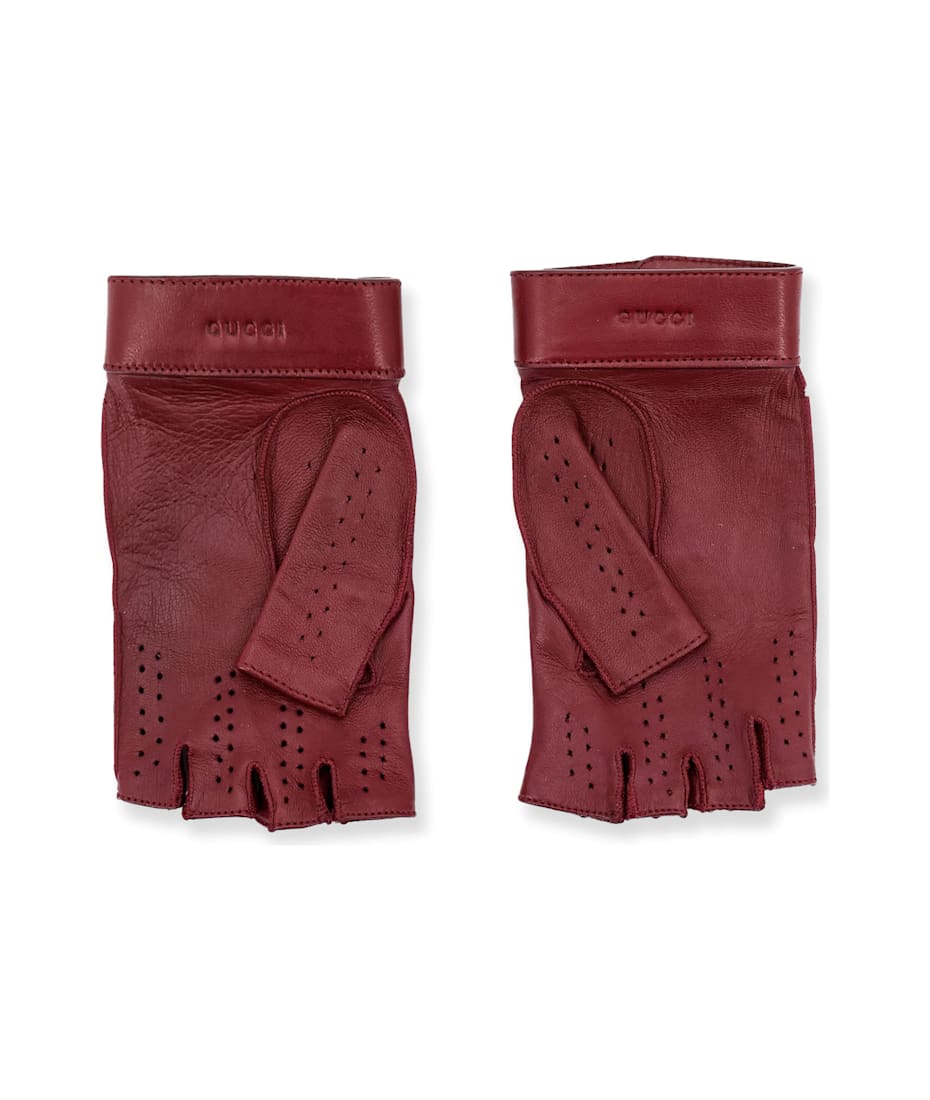 手袋 GUCCI Fingerless leather gloves Gucci Fingerless Leather Gloves | italist