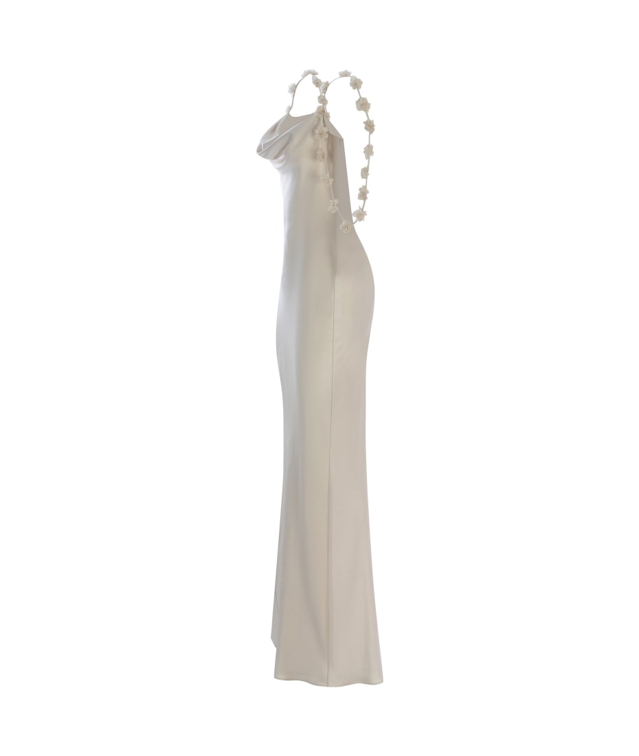 Dress Self-portrait 'flowers' Made Of Satin