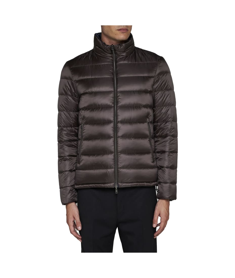 ブルゾン Herno Quilted Lightweight Polyamide Jacket With Contrasting Herno Quilted Lightweight Polyamide Jacket With Contrasting
