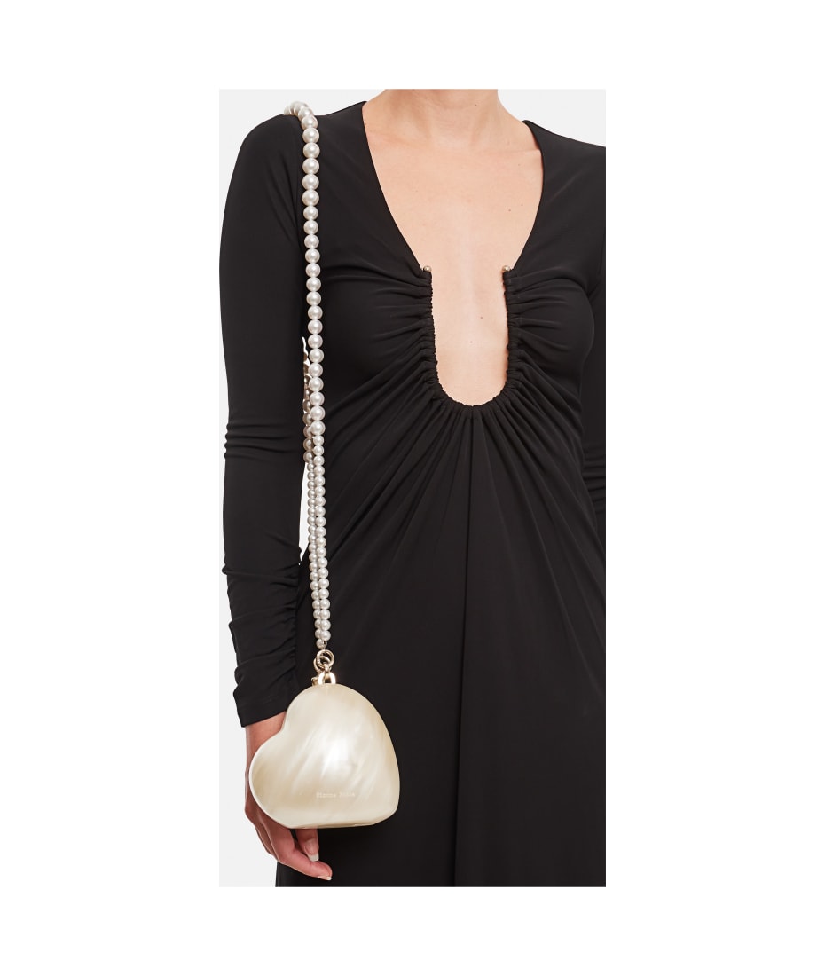Simone Rocha Pearl Micro Heart Crossbody Bag | italist