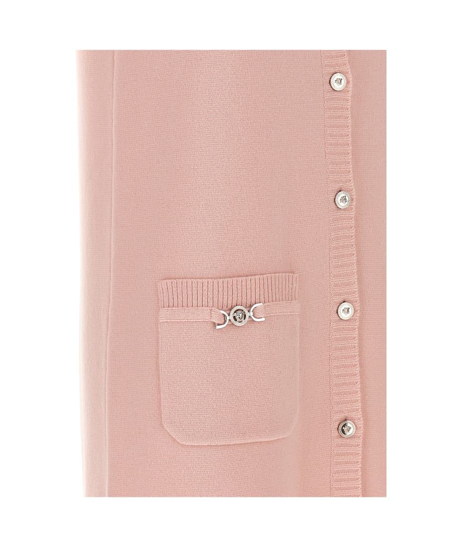 【送料&関税込】Versace Pink Wool Blend Dress Versace Pink Wool Blend Dress | italist