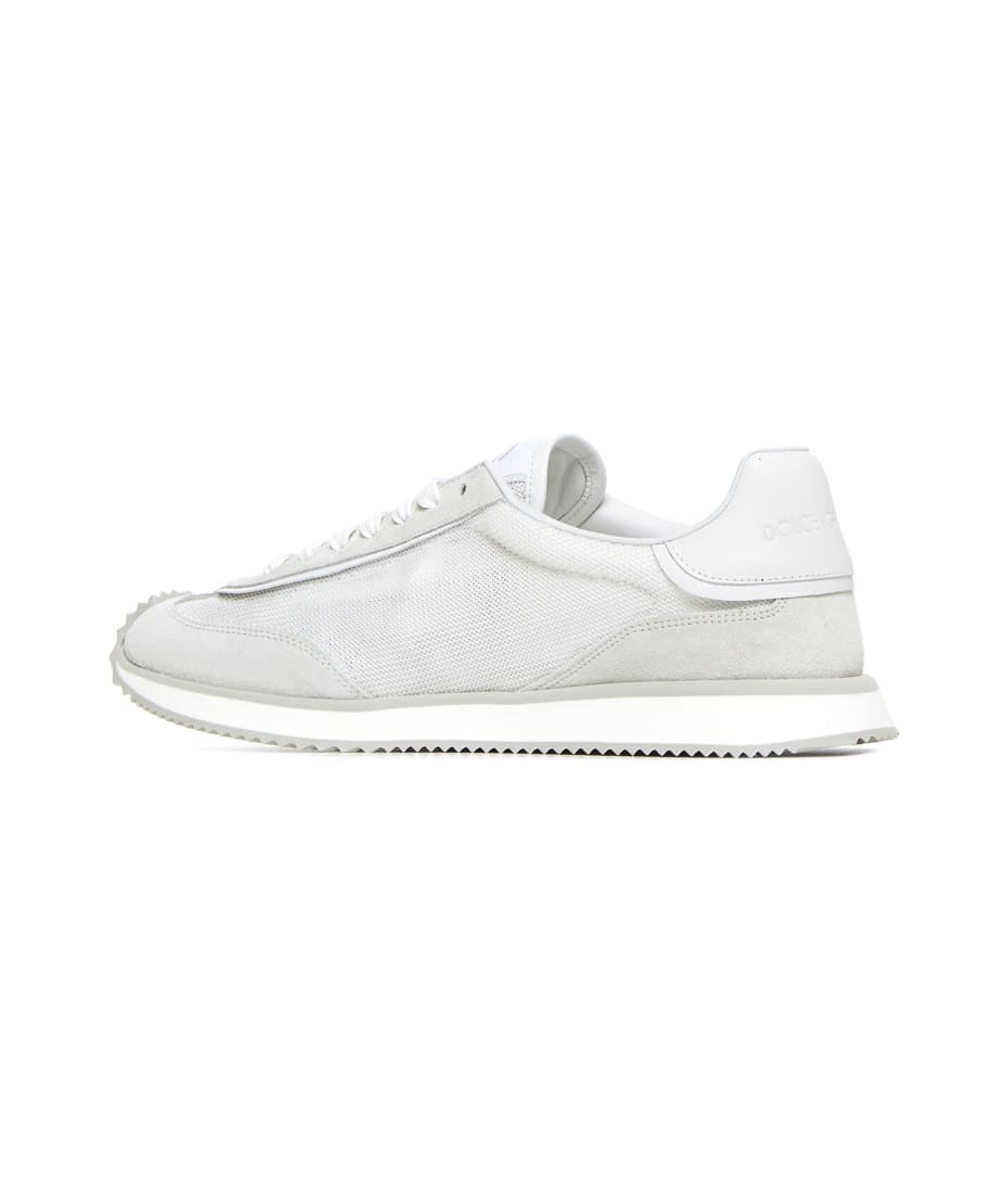 ★送料関税込★ツートンメッシュとスエードのDG Ariaスニーカー Dolce & Gabbana Two-tone Suede And Mesh Dg Aria Sneakers