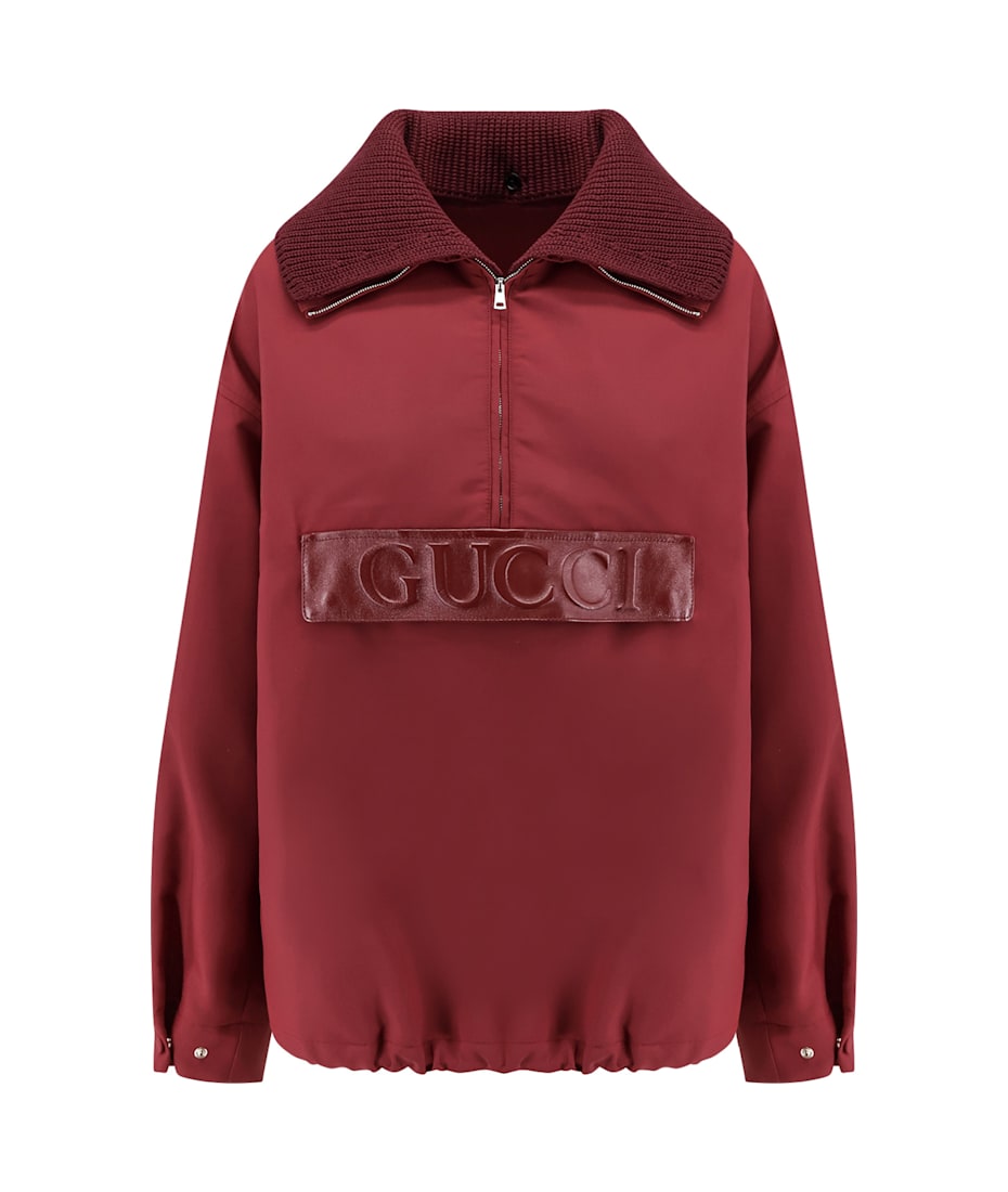 ジャケット GUCCI Gucci rosso ancora technical gabardine jacket Gucci Rosso Ancora Technical Gabardine Jacket | italist