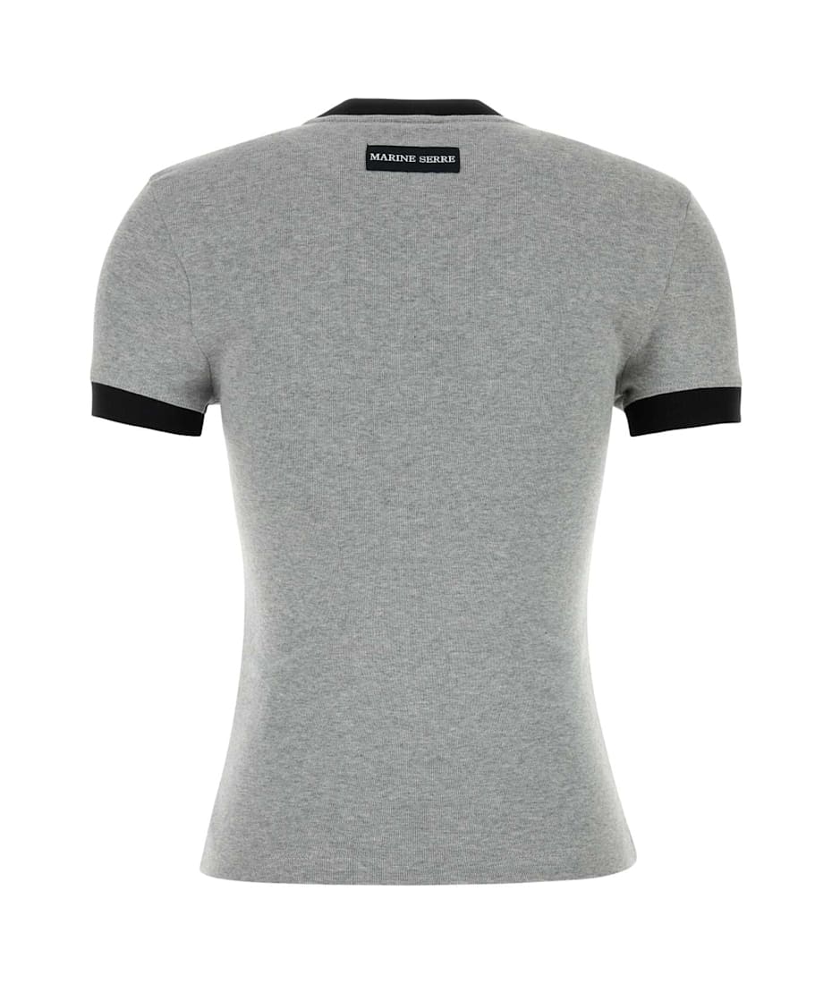 Marine Serre Grey Cotton T-shirt | italist