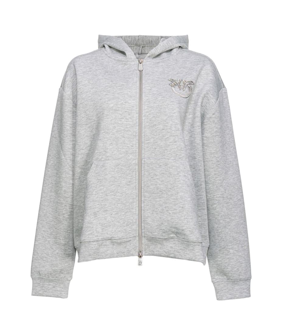 Pinko Logo Embellished Zip-up Jacket | italist