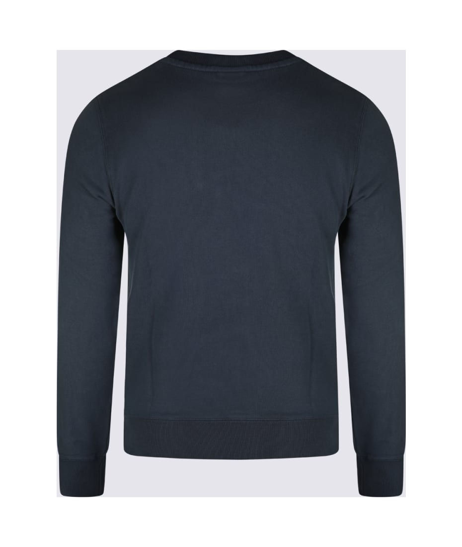【送料&関税込】Maison KitsunAC Navy Blue Cotton Sweatshirt Maison Kitsuné Blue Cotton Sweatshirt | italist